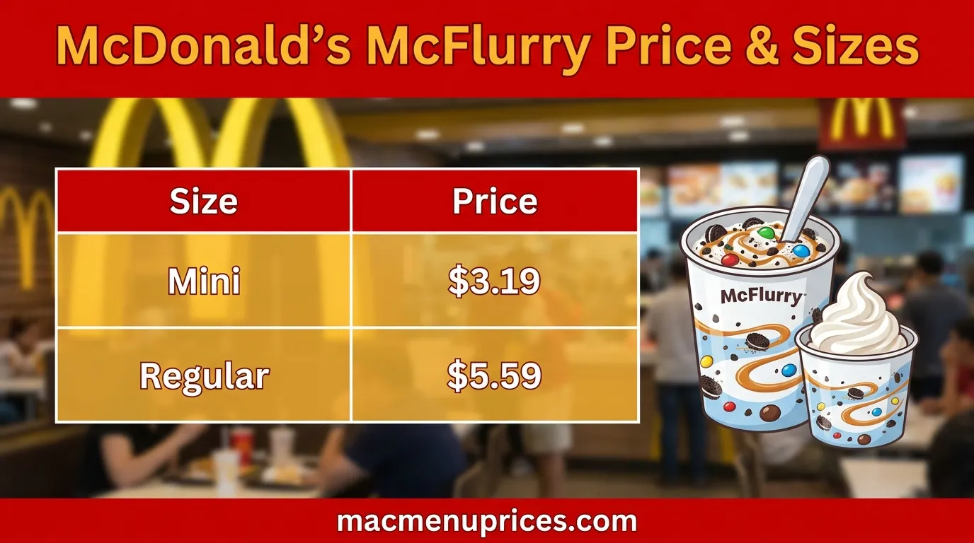 McDonald’s McFlurry Price