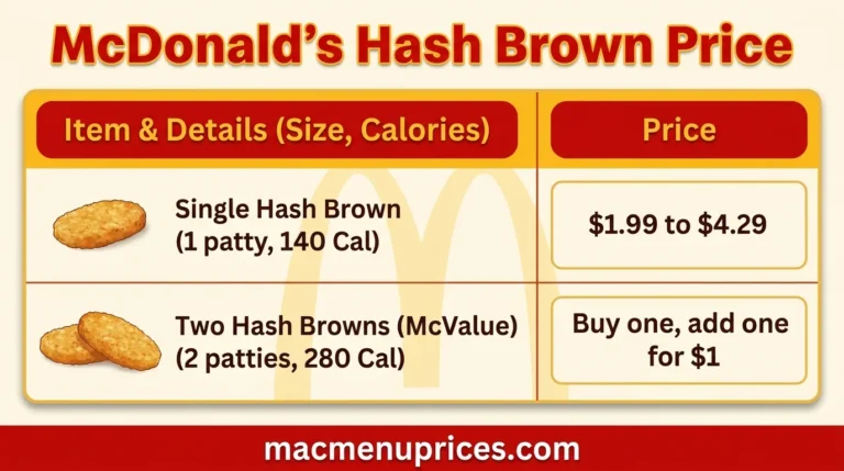 McDonald's Hash Brown Price 2026: What It Really Costs 3 McDonald's Hash Brown Price in 2026