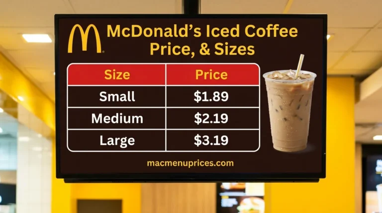 McDonald’s Iced Coffee Price