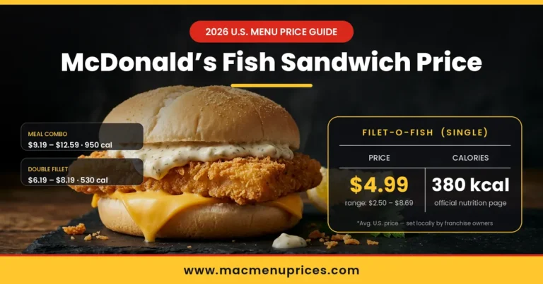 McDonald's Fish O Fillet Price 2026: Calories & Deals 4 McDonald's Fish O Fillet Price